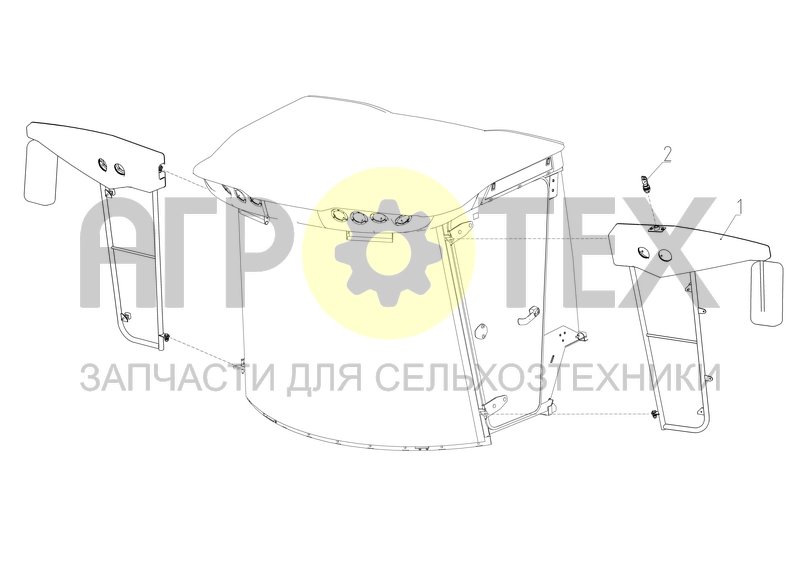 Чертеж Кронштейны зеркал (TORUM-785.06.03.000Ф)